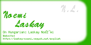 noemi laskay business card